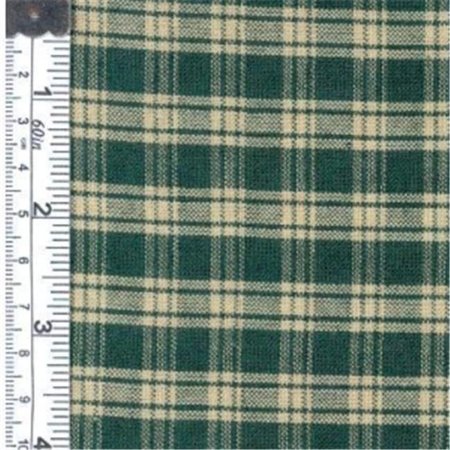 TEXTILE CREATIONS Textile Creations 123 Rustic Woven Fabric; Natural Plaid Green; 15 yd. 123